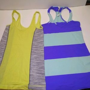 Lot of 2 LuluLemon Tank Tops Shirts Size 4